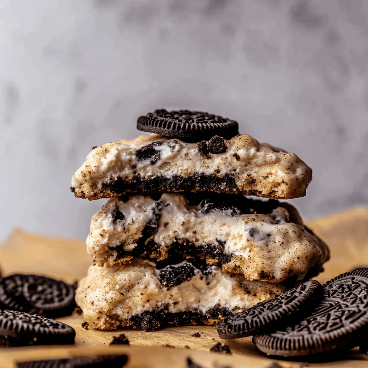 Oreo Cheesecake Cookies