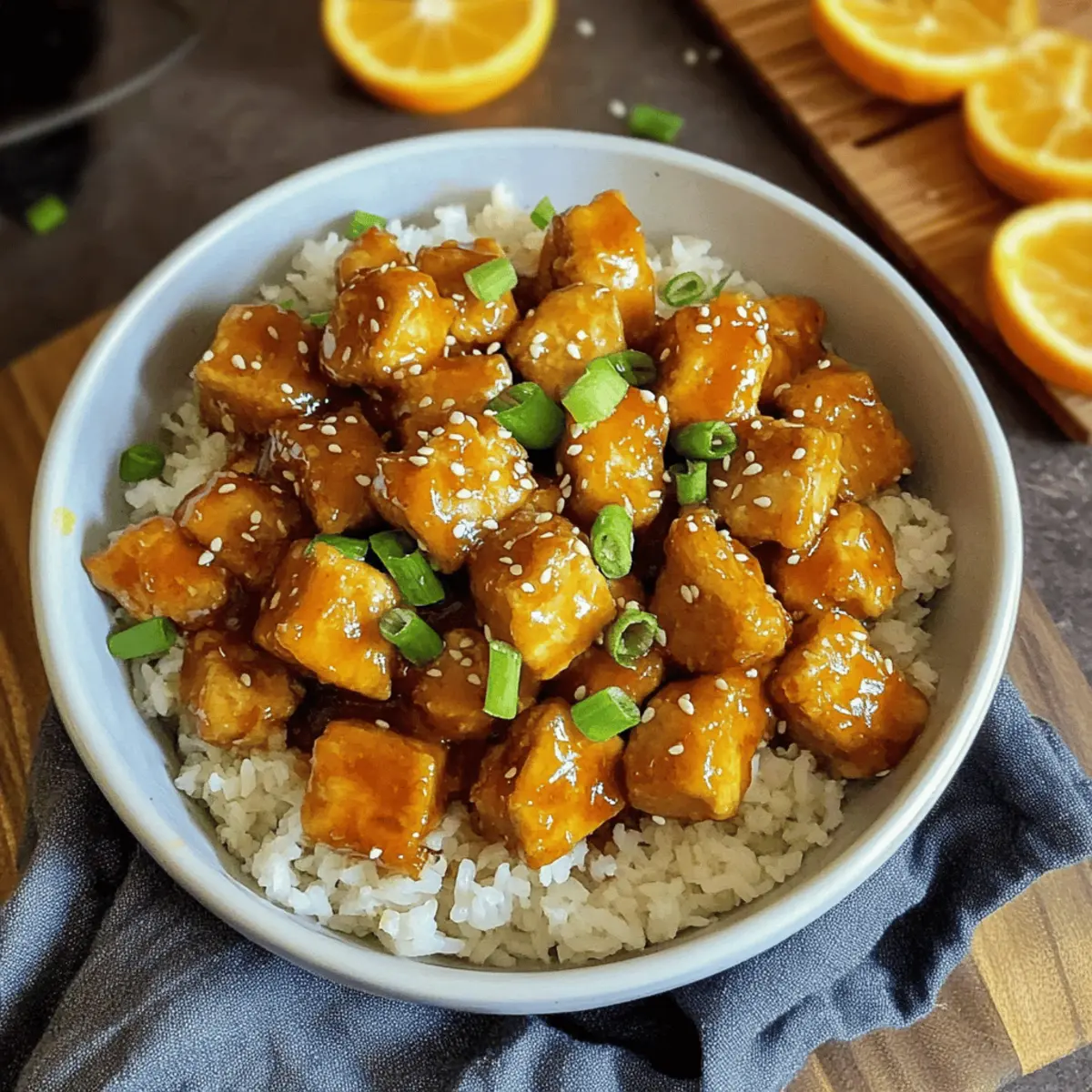 Vegan Orange Chicken (Tofu)