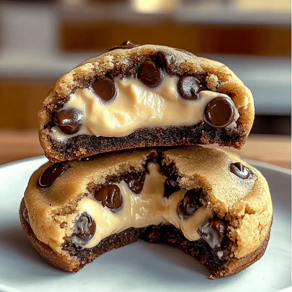 Cheesecake Stuffed Chocolate Chip Cookies