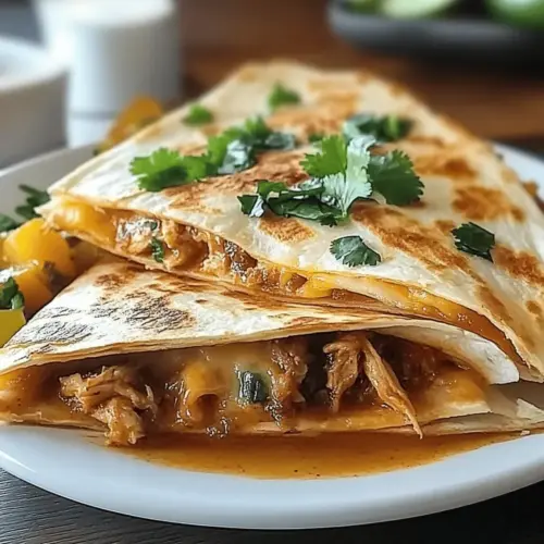 Pollo Asado Quesadillas Rellenas