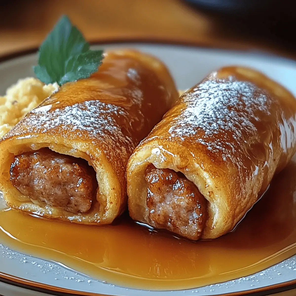 Sausage French Toast Roll-Up