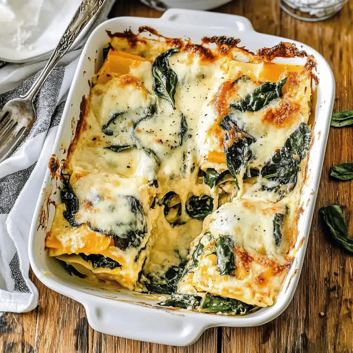 Roasted Butternut Squash Lasagna