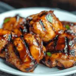 Grilled BBQ Boneless Chicken Thighs