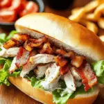 Delicious Chopped Chicken Bacon Ranch Sub