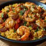 Cajun Rice with Juicy Shrimp & Sausage