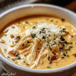 Crock Pot Creamy Chicken Parmesan Soup