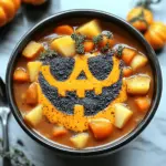 Jack-O’-Lantern Smoothie Bowls