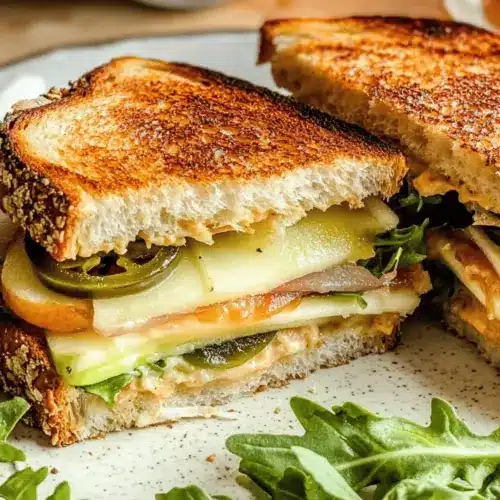 Spicy Cheddar & Apple Veggie Sandwich