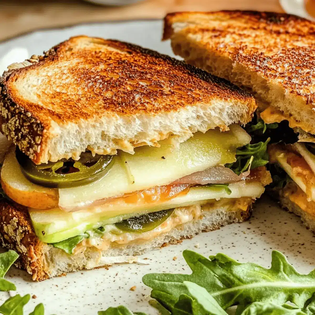 Spicy Cheddar & Apple Veggie Sandwich
