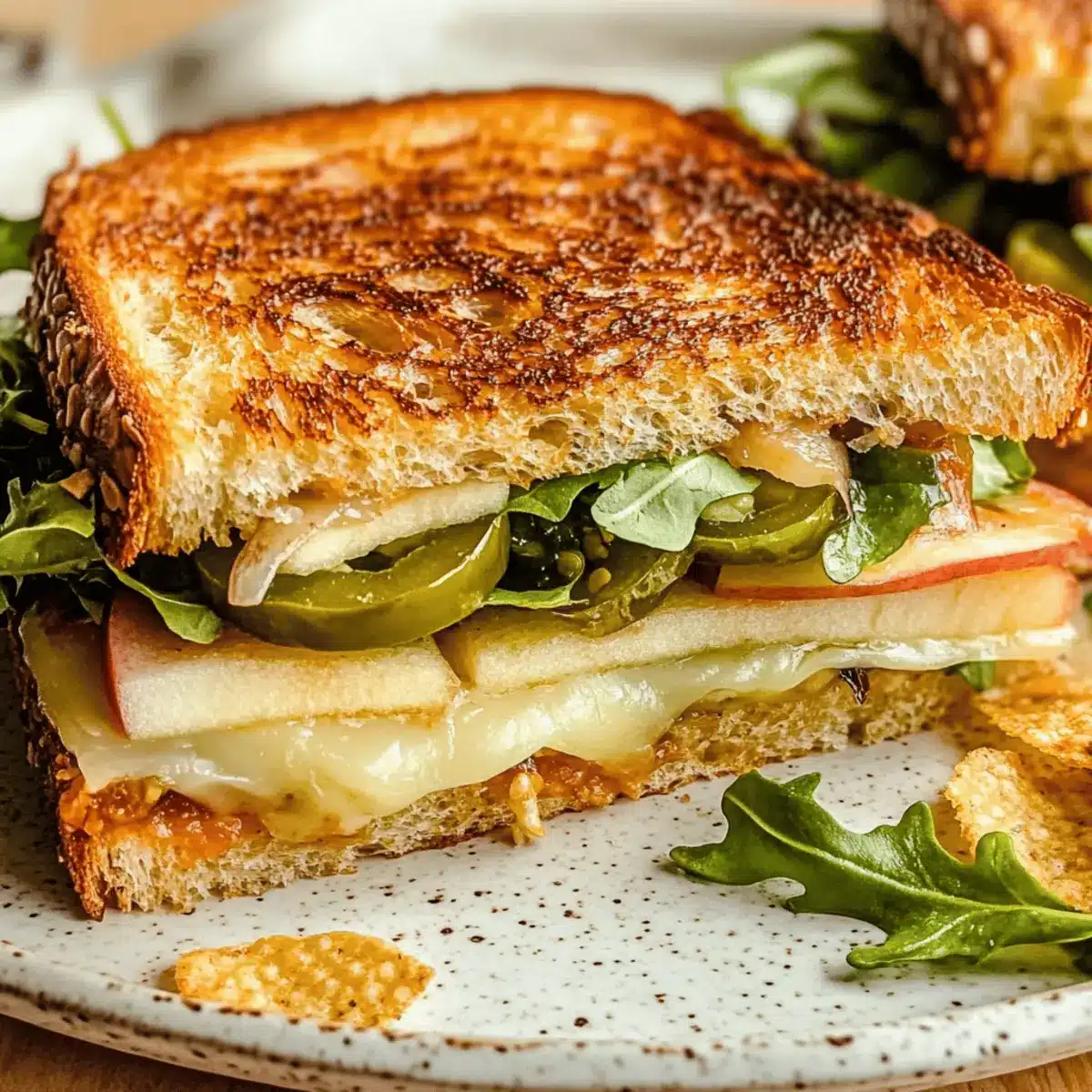 Spicy Cheddar & Apple Veggie Sandwich