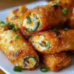Spicy Jalapeño Popper Egg Rolls