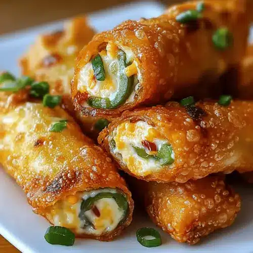 Spicy Jalapeño Popper Egg Rolls