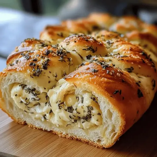 Swirled Garlic Herb And Cheese Bread