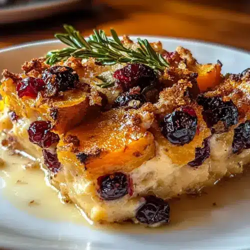 Sweet Potato & Cranberry Gratin