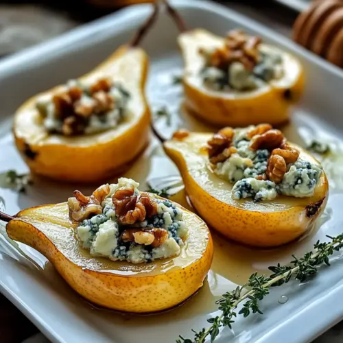 Blue Cheese Stuffed Pears