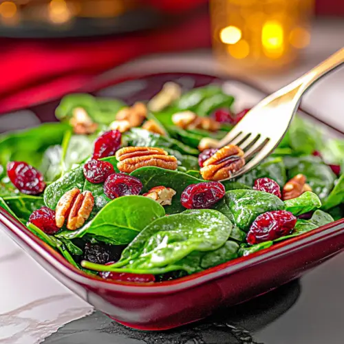 Christmas Cranberry Spinach Salad