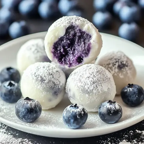 White Chocolate Blueberry Truffles