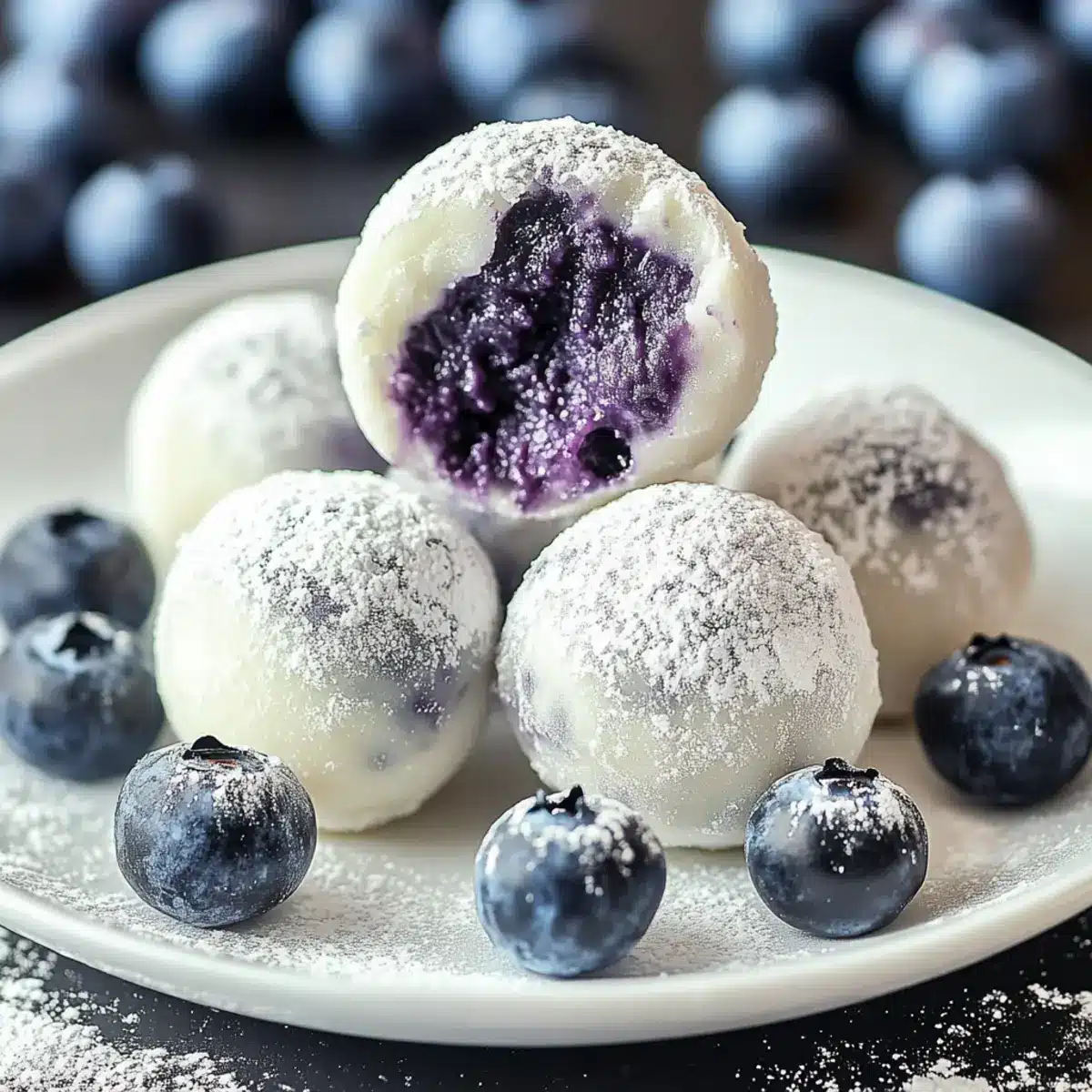 White Chocolate Blueberry Truffles