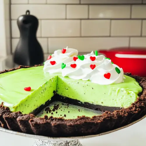 No Bake Grinch Pie