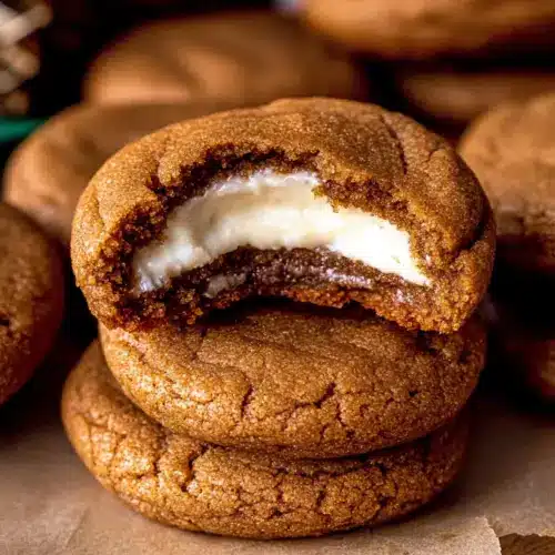 Gingerbread Cheesecake Cookies
