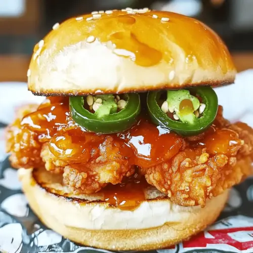 Jalapeño Honey Drenched Crispy Fried Chicken Sandwich Bliss