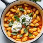 Minute Creamy Tomato Gnocchi with Burrata