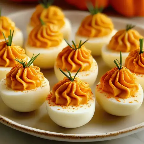 Pumpkin Patch Deviled Eggs