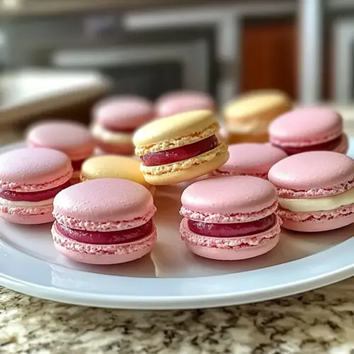 Raspberry-Filled French Macarons