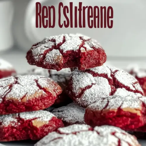 Red Velvet Crinkle Cookie