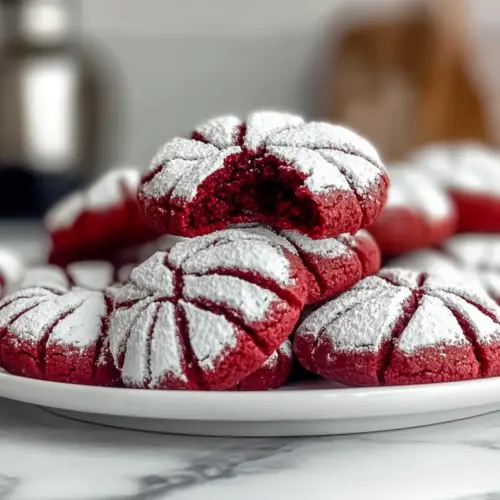 Red Velvet Crinkle Cookie