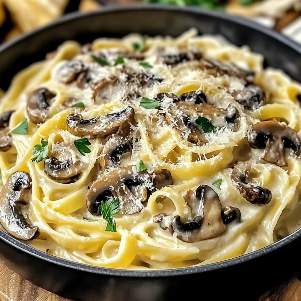 Creamy Mushroom Gruyere Pasta