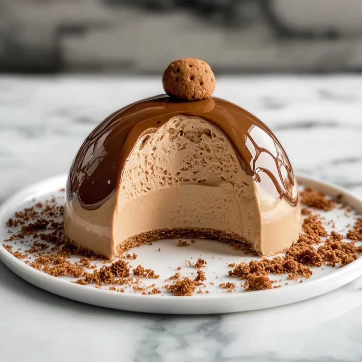 Gingerbread Latte Mousse Domes