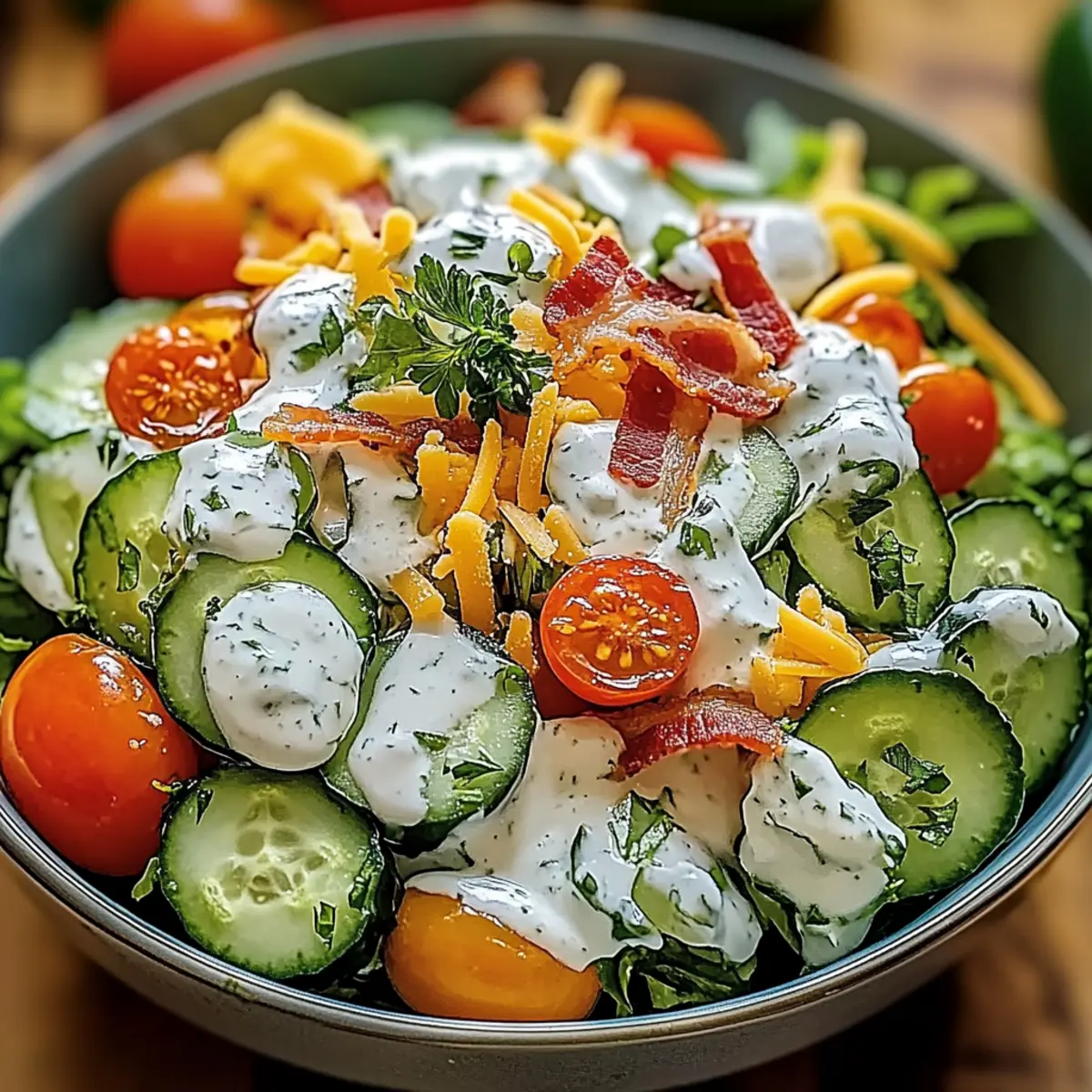 Cucumber Ranch Crack Salad