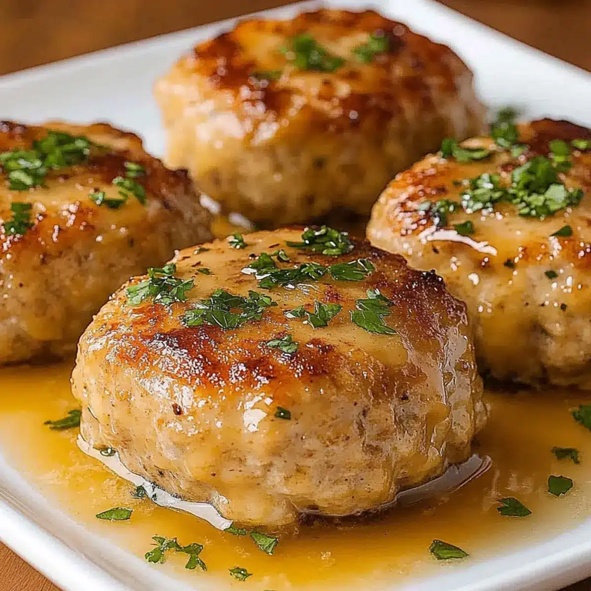 Garlic Parmesan Chicken Meatloaves