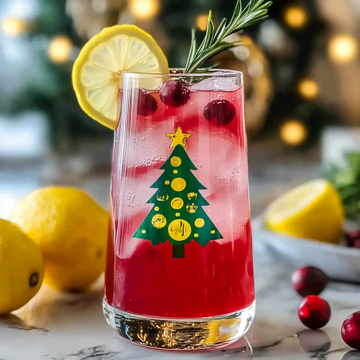 Christmas Tree Spritz Mocktail
