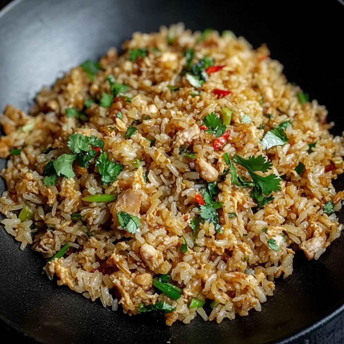 Lemongrass Chicken Fried Rice