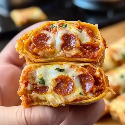 High Protein Pepperoni Pizza Rolls