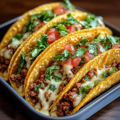 Oven-Baked Cheesy Tacos