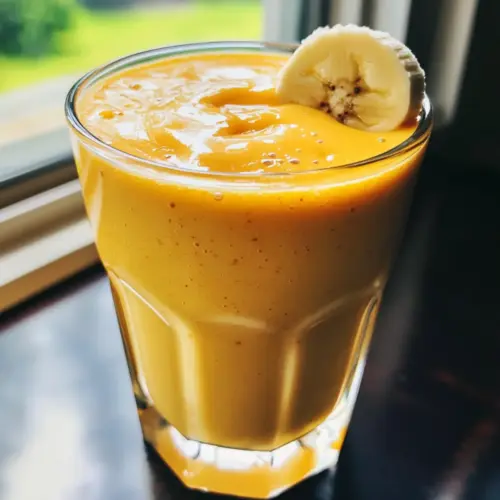 Mango Coconut Milk Smoothie