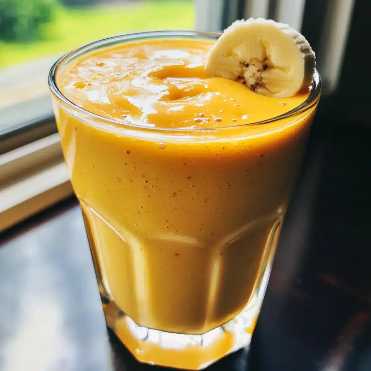 Mango Coconut Milk Smoothie
