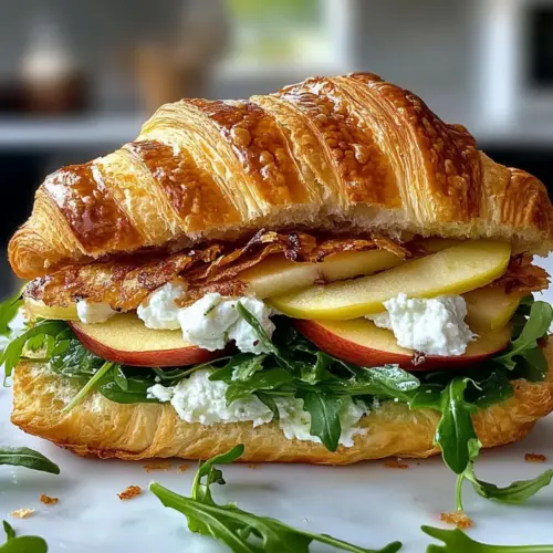 Apple & Goat Cheese Croissant Sandwich