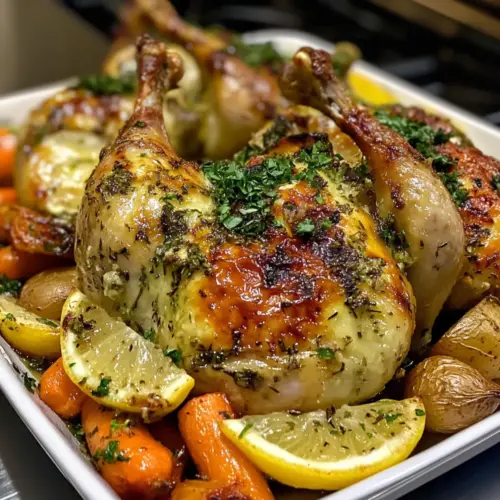 Truffle Herb Butter Cornish Hens