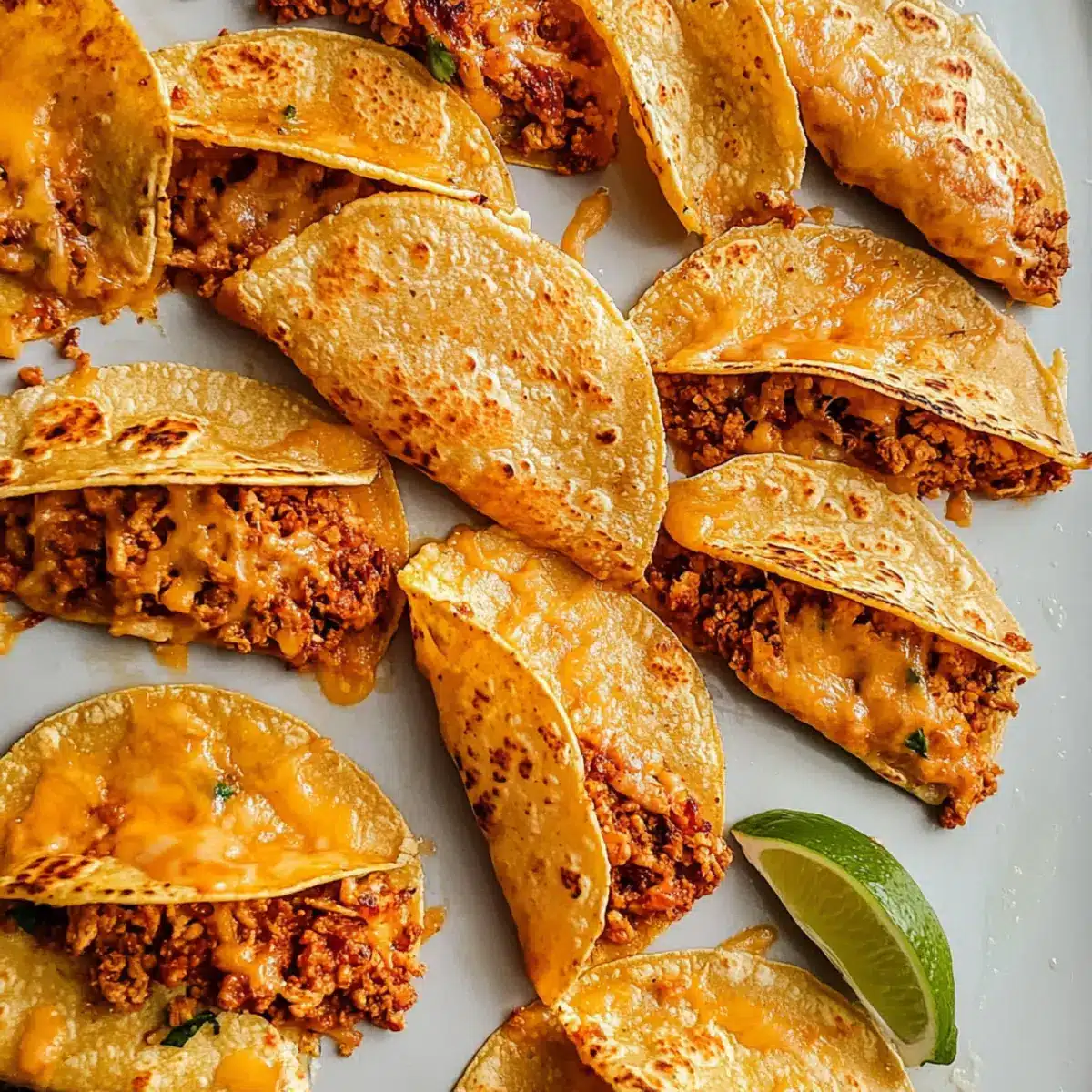 Crispy Baked Chicken Tacos
