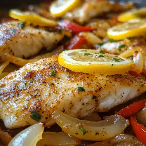 Baked Tilapia In Lemon Garlic Sauce