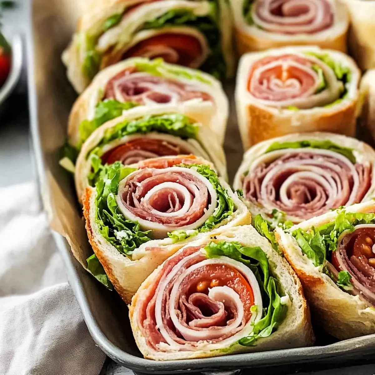 Italian Pinwheel Sandwiches