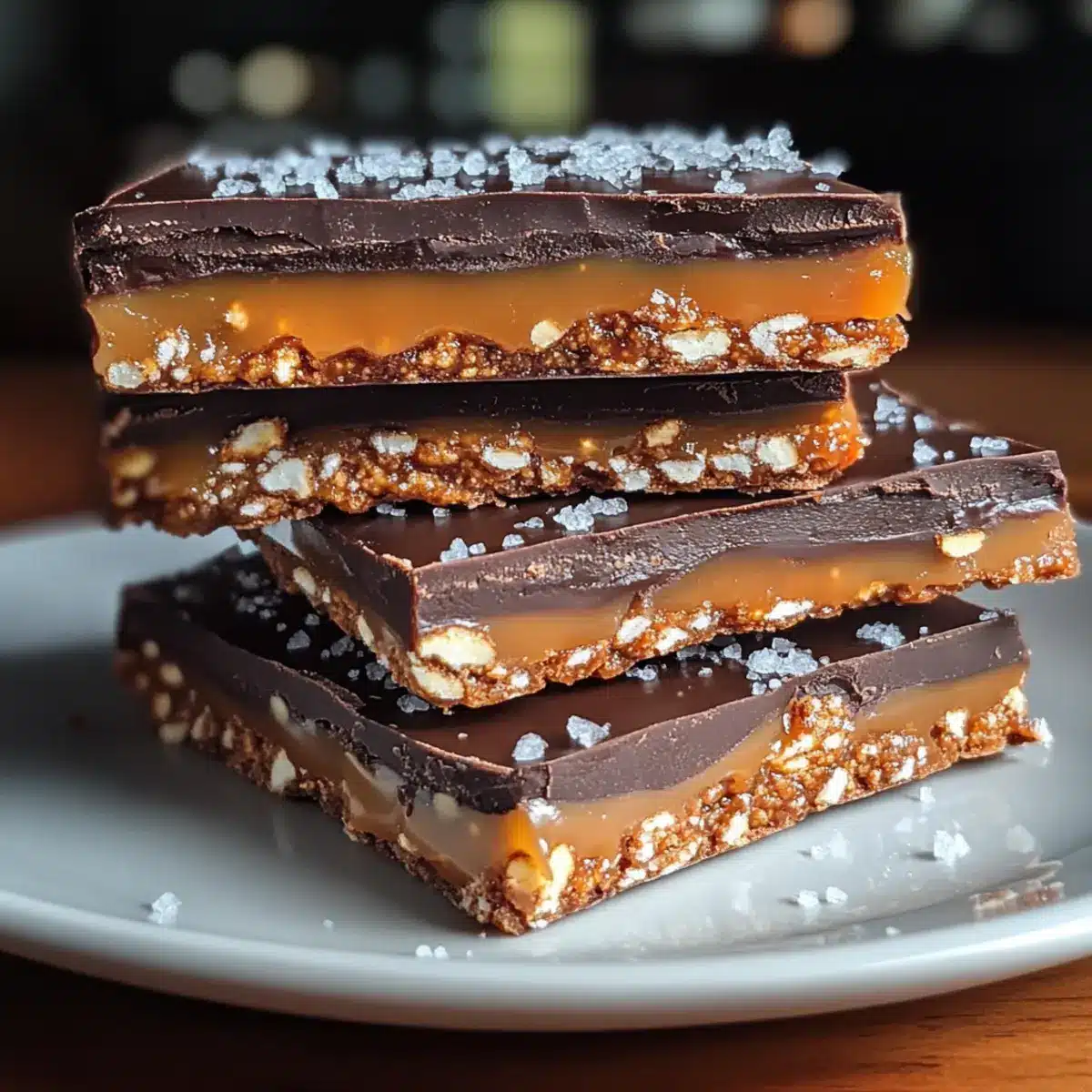 Caramel Pretzel Crack Bars