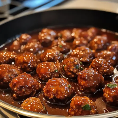 Braised Meatballs in Red Wine Gravy