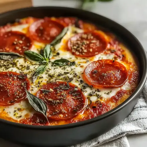 Cottage Cheese Pizza Bowl