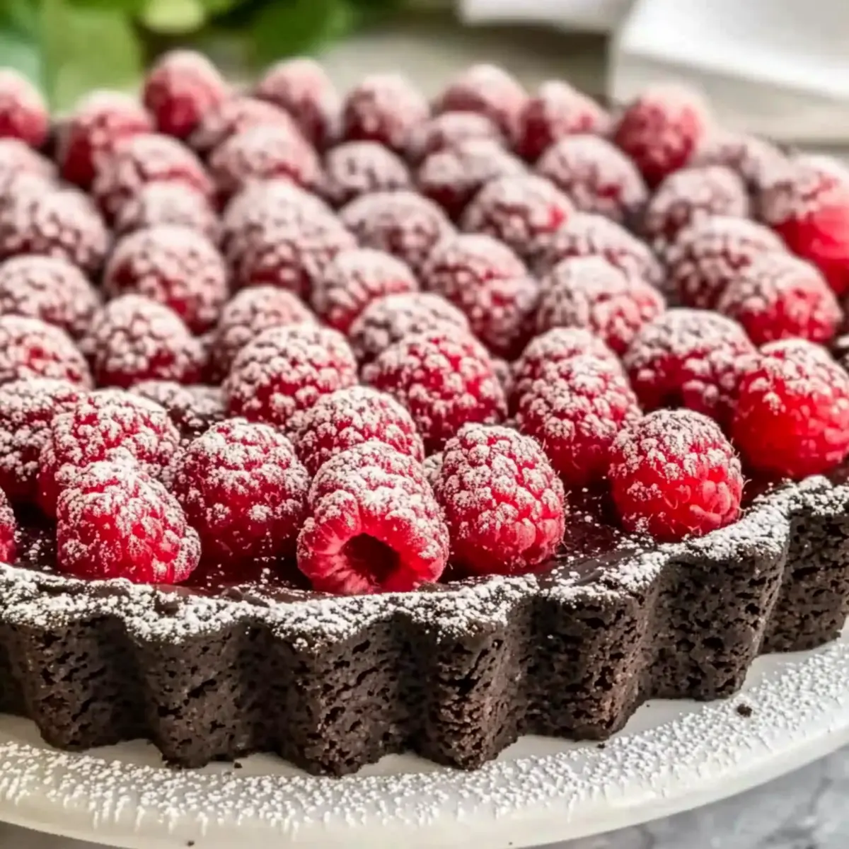 Chocolate Raspberry Tart