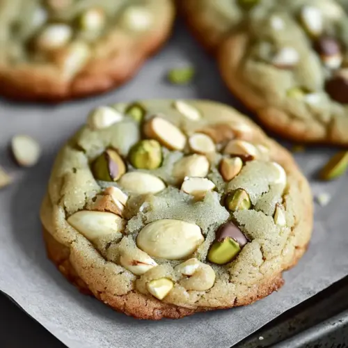 Pistachio & White Chocolate Chip Cookies